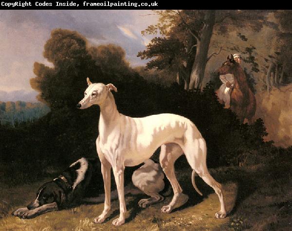 Alfred Dedreux A Greyhound In An Extensive Landscape
